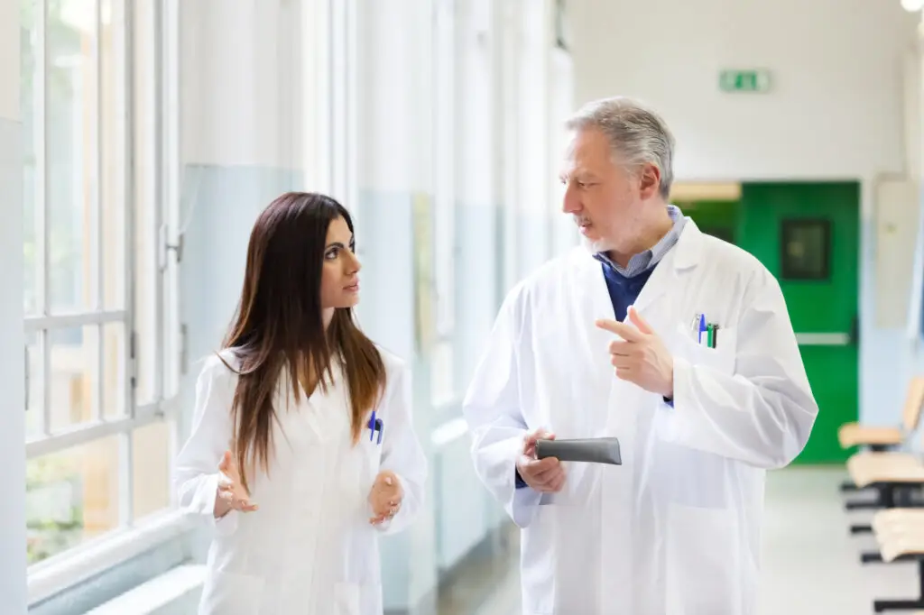 Two doctor conversation