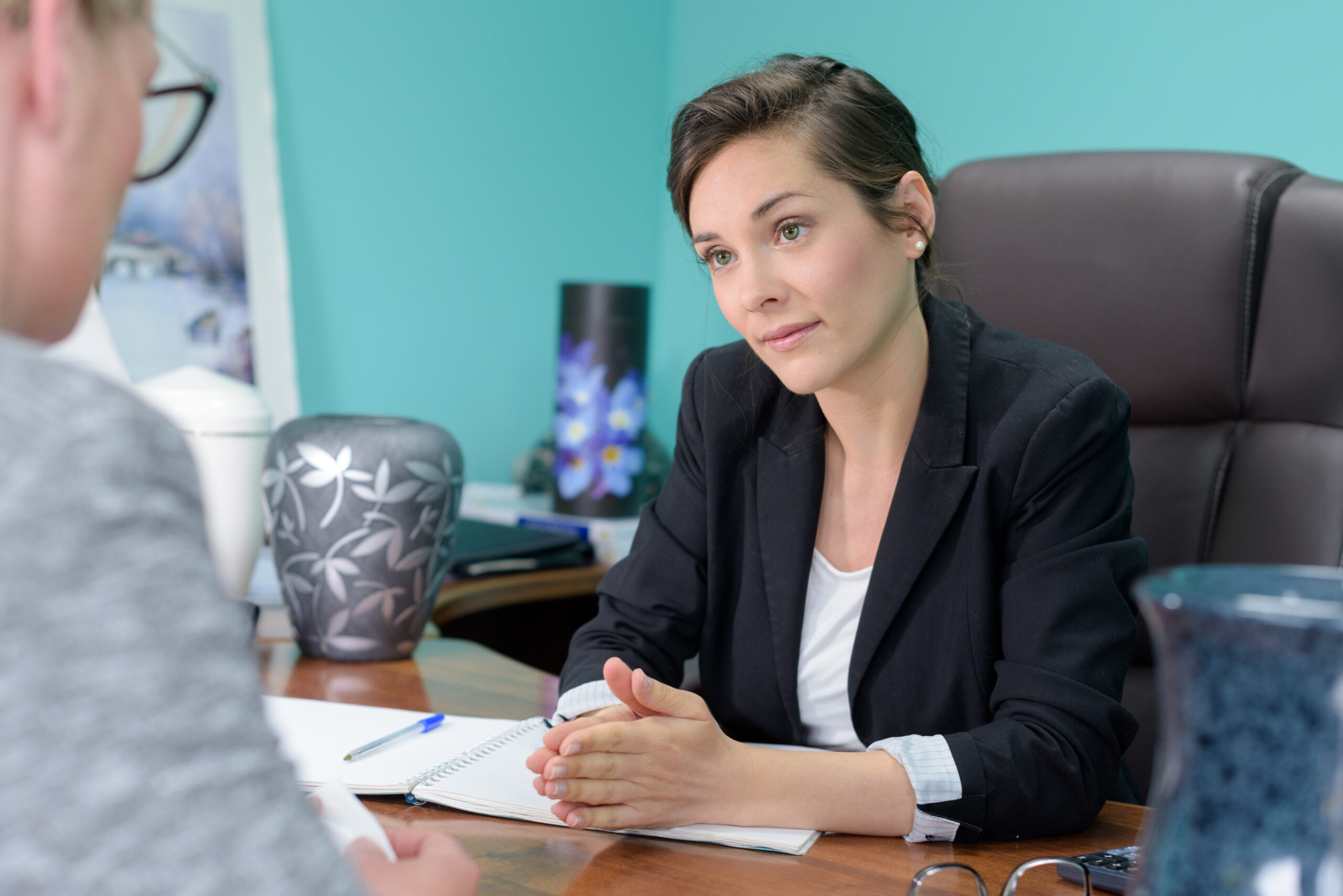 trusted by 1000+ healthcare providers, funeral home director with client scaled